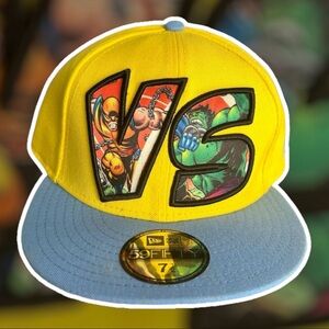 🔥 Marvel x New Era 59Fifty Wolverine VS Hulk Fitted Hat 🔥